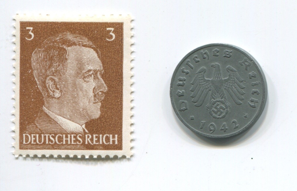 Amazon.com: Hitler Rare Nazi Swastika 1 Reichspfennig German Coin